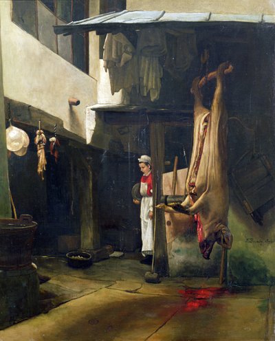 The Butcher by François Bonvin
